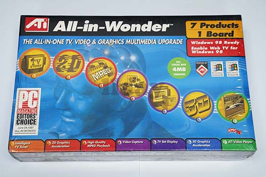 ATI All-in-Wonder 4MB 显示卡（ATI Rage II+DVD芯片）